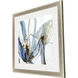Refined Blue and Beige and Gray and Metallic Framed Art