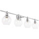 Collier 4 Light 38 inch Chrome Wall sconce Wall Light