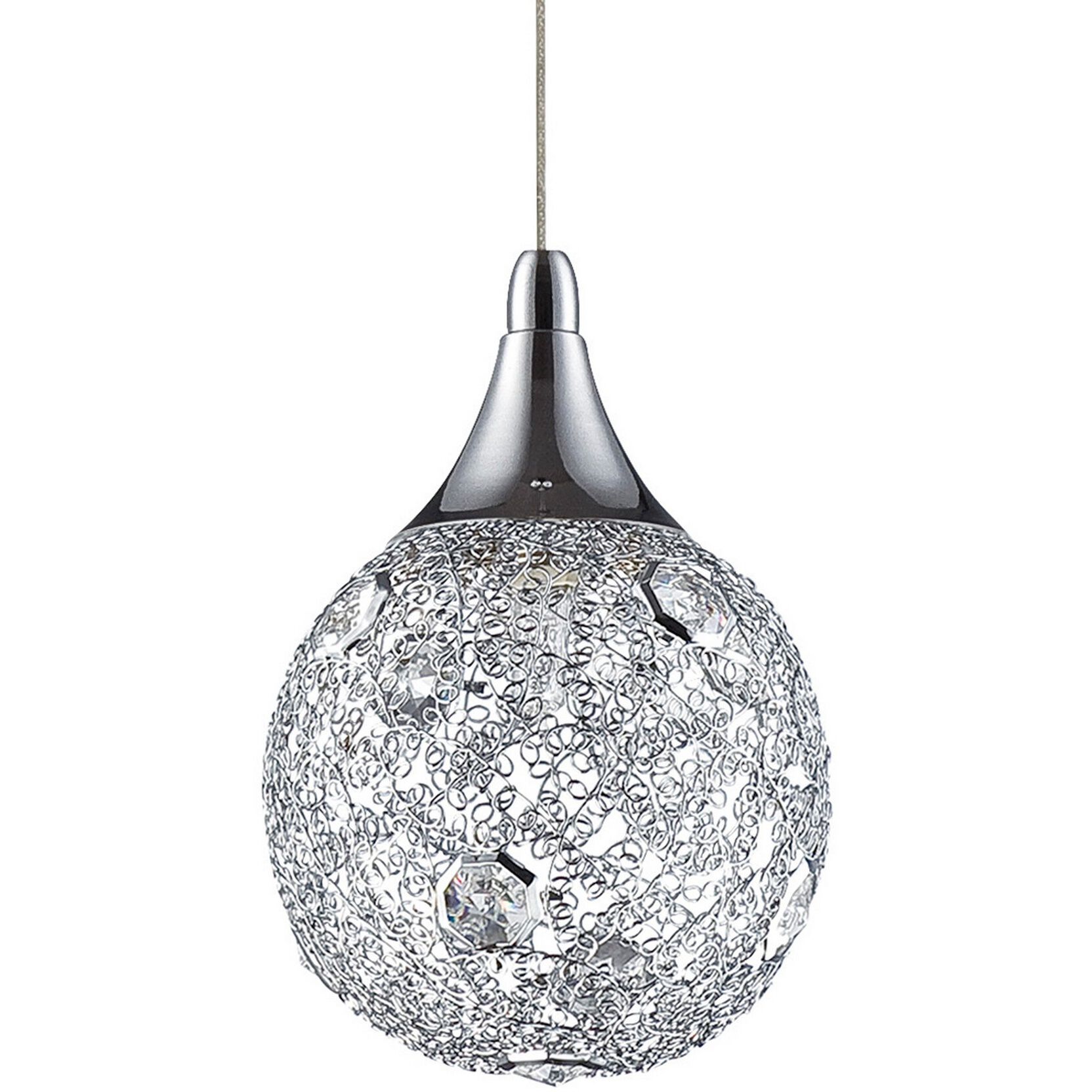 Solaro 9 Light 22 inch Chrome Pendant Ceiling Light