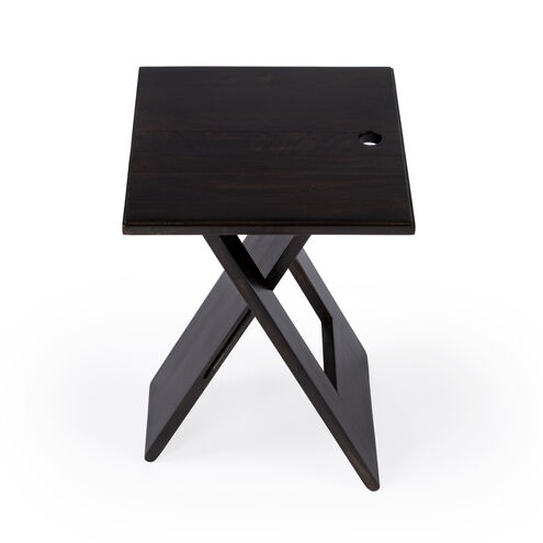 Hammond Folding Side Table in Dark Brown