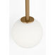 Richard June Sorelle 2 Light 4.5 inch Estate Brass Wall Sconce Wall Light in Standard
