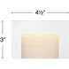 Taper 12v 1.90 watt Satin White Landscape Deck Sconce, Horizontal