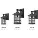 Freeport Outdoor Wall Mount Lantern in Black, Medium