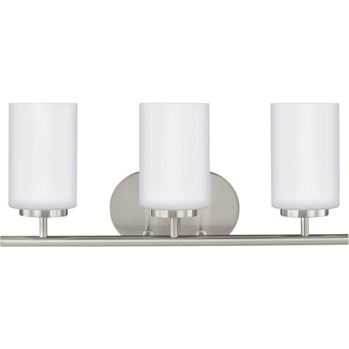 Oslo 3 Light 20 inch Brushed Nickel Wall Bath Fixture Wall Light