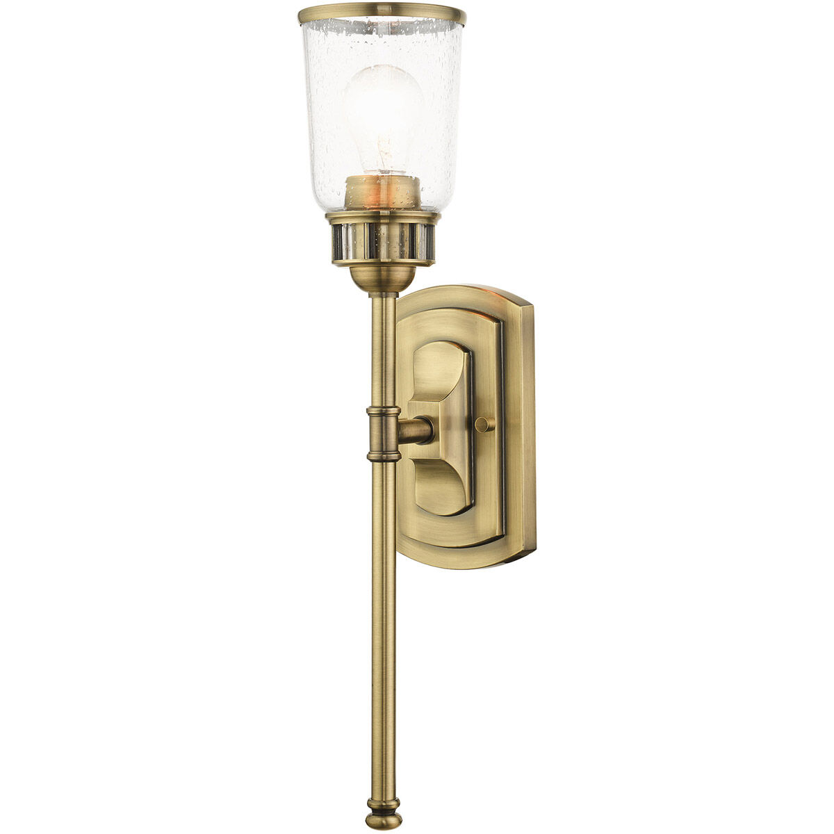 Lawrenceville 1 Light 5 inch Antique Brass Single Sconce Wall Light