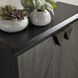 Ellington Gray Straw Marquetry and Ebony Cabinet