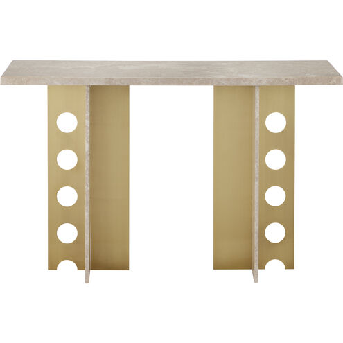 Selene 48 inch Natural/Polished Brass Console Table