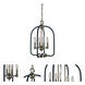 Boulevard 4 Light 13 inch Polished Nickel with Matte Black Accents Chandelier Ceiling Light in Polished Nickel/Matte Black