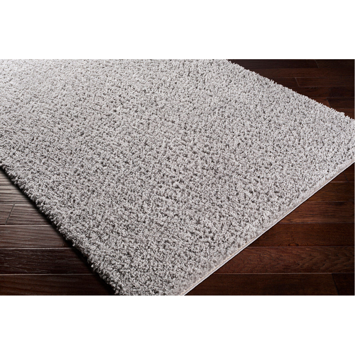 California Shag 87 X 63 inch Medium Gray Rugs in 5 x 8, Rectangle