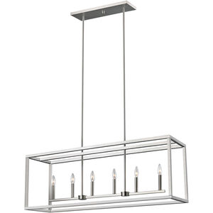 Moffet Street Island Pendant Ceiling Light in Brushed Nickel