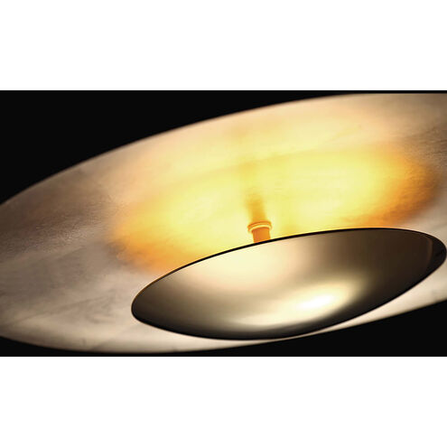 Blaze LED 4 inch Gold Leaf ADA Wall Sconce Wall Light in 18in.