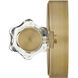 Georgette LED 24 inch Lacquered Brass Bath Light Wall Light