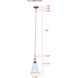 Ollie 1 Light 7.5 inch Matte White and Gold Pendant Ceiling Light