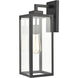 Atless 1 Light 17 inch Powder Coated Black Outdoor Wall Sconce