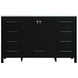Irene 54 X 22 X 34 inch Black Vanity Sink Set