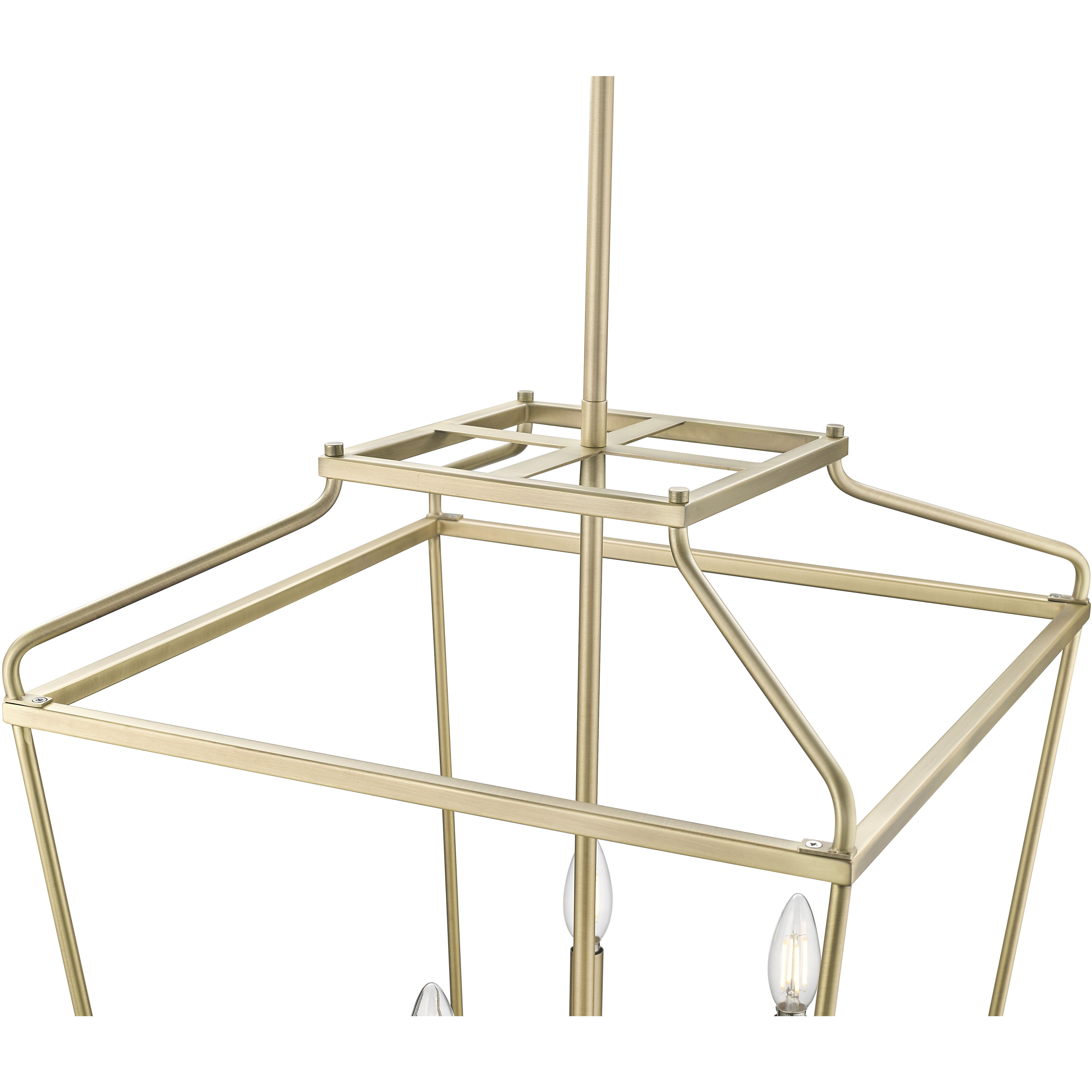 Nellita 5 Light 18 inch Vintage Brass Pendant Ceiling Light