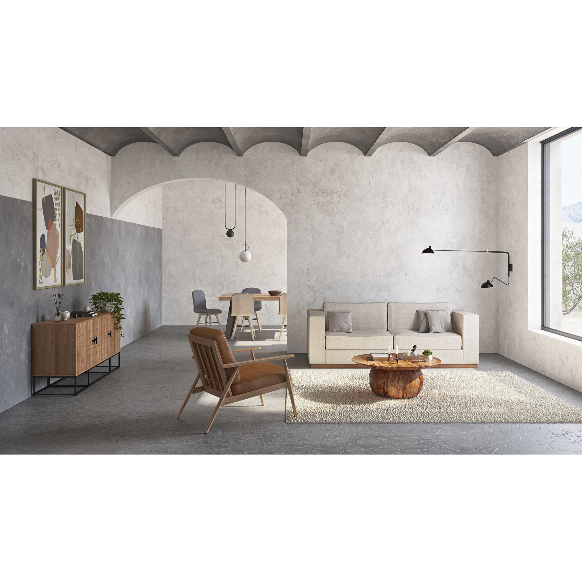 Harper Brown Lounge Chair