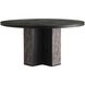 Maddock 60 inch Ebony and Gray Dining Table