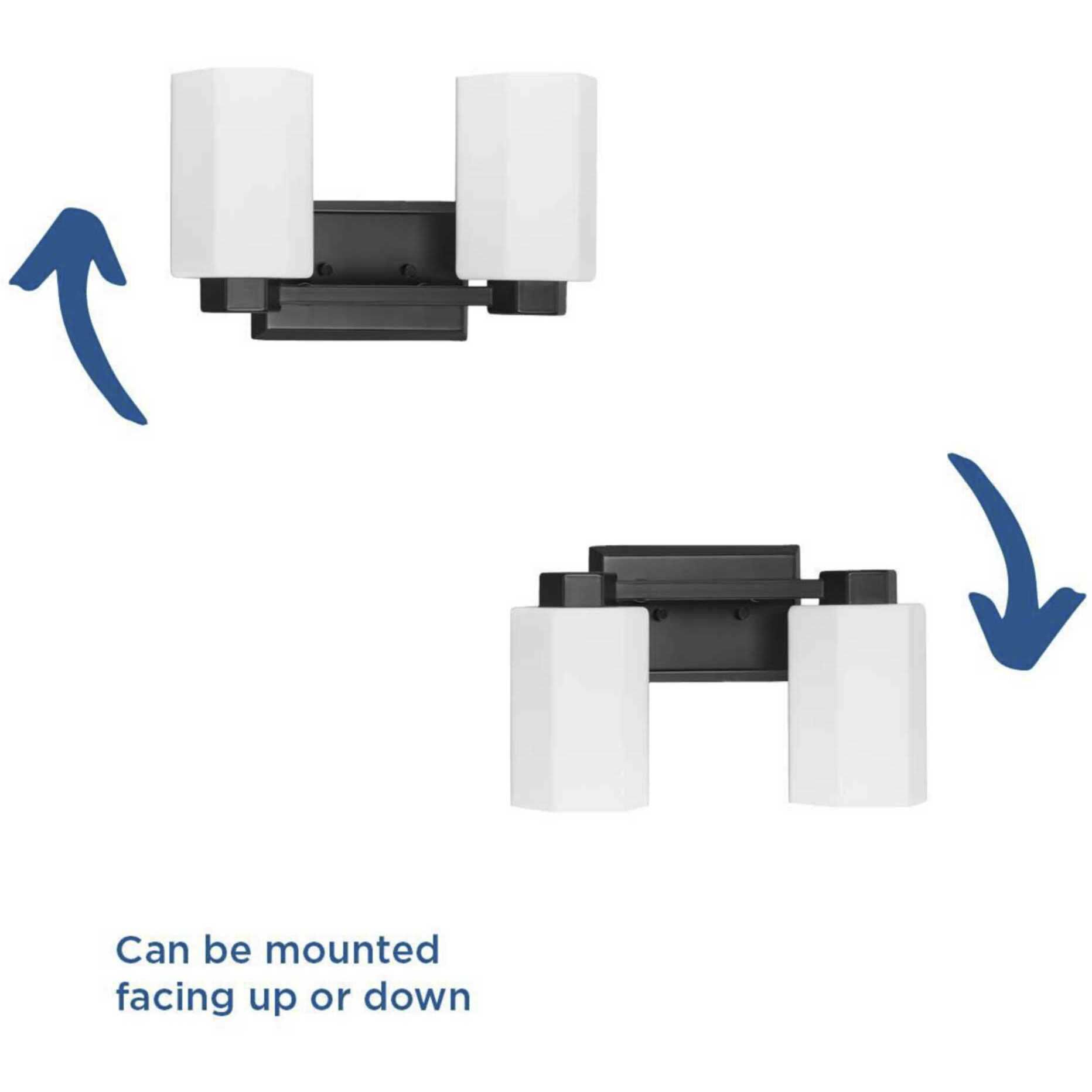 Estrada 2 Light 13.37 inch Matte Black Bathroom Vanity Light Wall Light