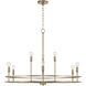 Fuller 9 Light 34.75 inch Aged Brass Chandelier Ceiling Light