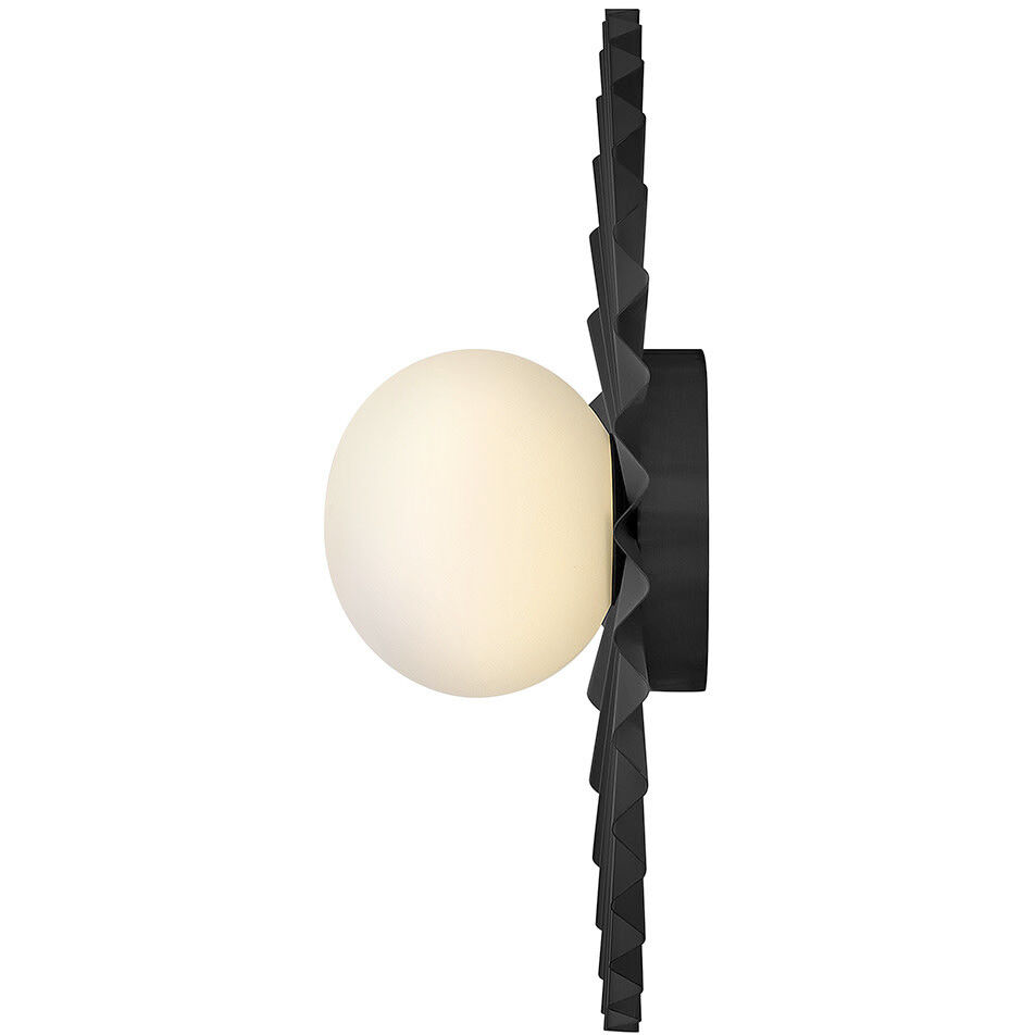 Stevie 1 Light 13.75 inch Black Flush Mount Ceiling Light, Medium