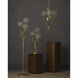 Dandelion 71.25 inch 60 watt Silver and Contemporary Gold Leaf Floor Lamp Portable Light