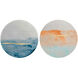 Horizons 2962 Multi and Orange and Blue and Metallic Wall Sculpture, The Studio