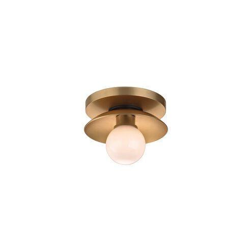 Julien LED 4.75 inch Aged Brass Bath Light Wall Light, Opal Matte