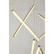 Canada LED 24 inch Brass Chandelier Ceiling Light