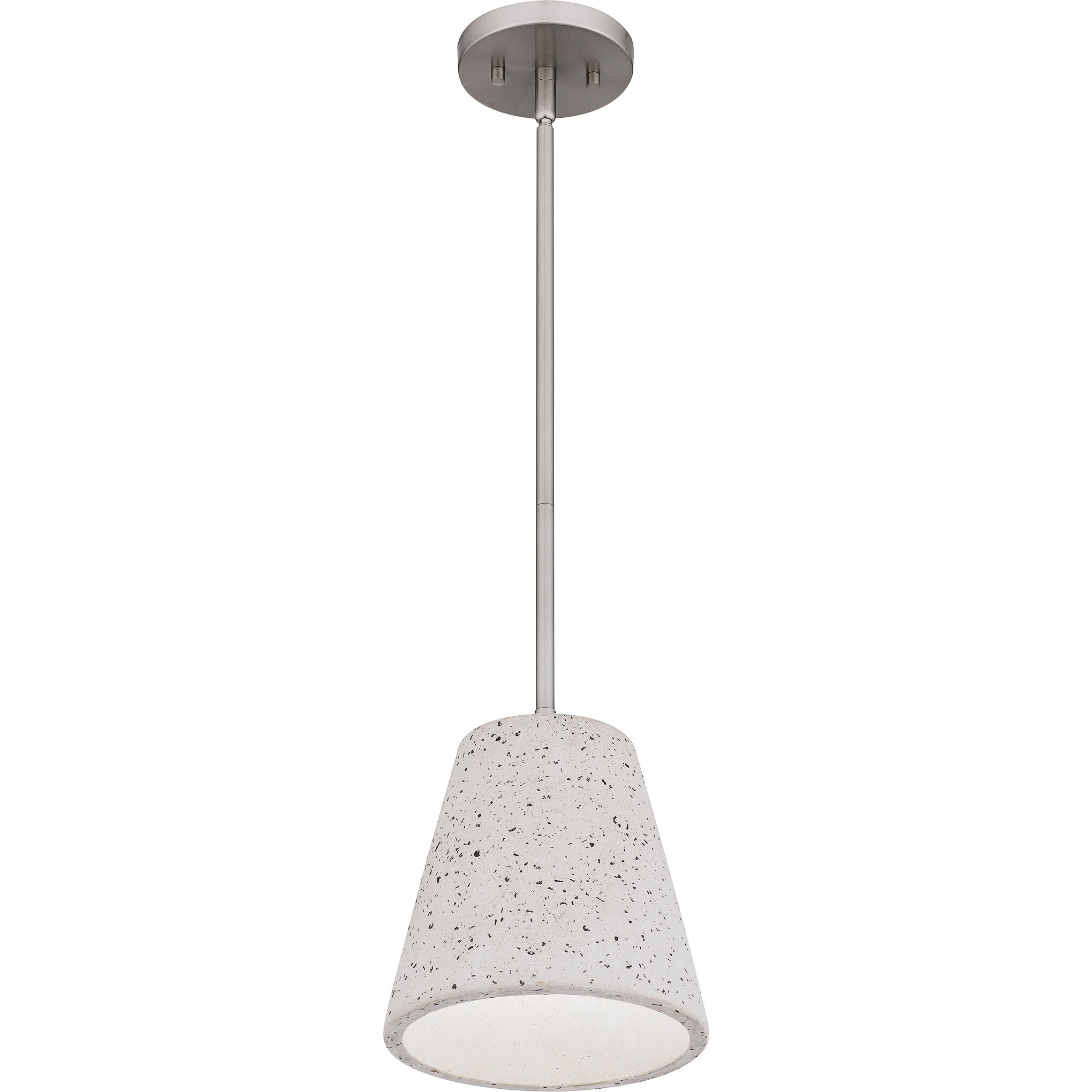 Hazel 1 Light 8 inch Brushed Nickel Mini Pendant Ceiling Light, Small