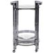 Carter Smokey Gray Bar Cart