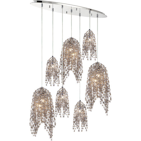 Danza 10 Light 12 inch Chrome Chandelier Ceiling Light