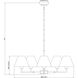 Leila 5 Light 34 inch Brushed Nickel Chandelier Ceiling Light