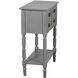 Barrett 23.5 X 11.75 inch Carbon Gray and Black Console Table