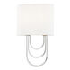 Farah 2 Light 8 inch Polished Nickel ADA Wall Sconce Wall Light