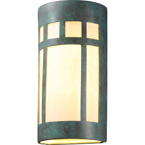 Ambiance LED 11 inch Rust Patina Wall Sconce Wall Light