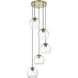 Baxter 5 Light 18 inch Satin Gold Pendant Ceiling Light