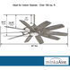 Barn 65 inch Savannah Gray Ceiling Fan in Burnished Nickel