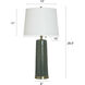 Lagrange 30 inch 100.00 watt Dark Green and Brushed Brass Table Lamp Portable Light