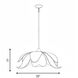 Elsie 6 Light 30 inch Warm Brass Pendant Ceiling Light