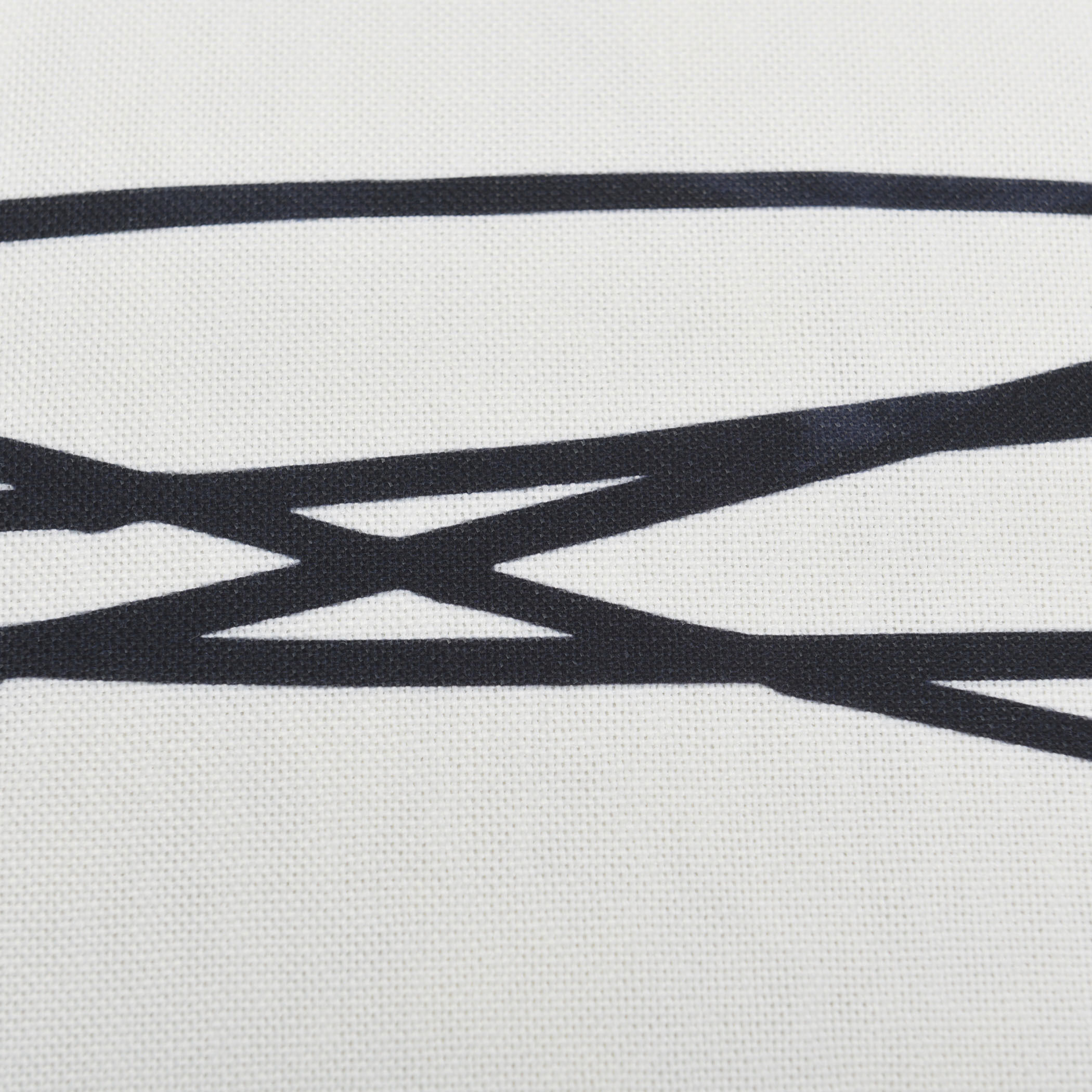 Amos 24 X 6.5 inch White and Black Pillow