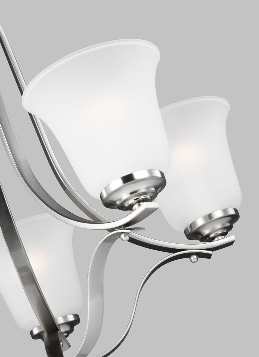 Emmons 5 Light 23.88 inch Brushed Nickel Chandelier Ceiling Light