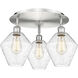 Cindyrella 3 Light 19.75 inch Satin Nickel Flush Mount Ceiling Light in Seedy