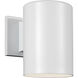 Outdoor Cylinders 1 Light 7.25 inch White Outdoor Wall Lantern