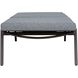 Bea 77 inch Textured Charcoal Gray Outdoor Pool Chaise Cushion