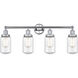 Dover 4 Light 33.5 inch Polished Chrome Bath Vanity Light Wall Light