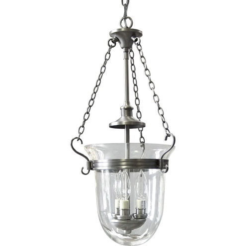 Essex 3 Light 12 inch Antique Nickel Hall & Foyer Ceiling Light