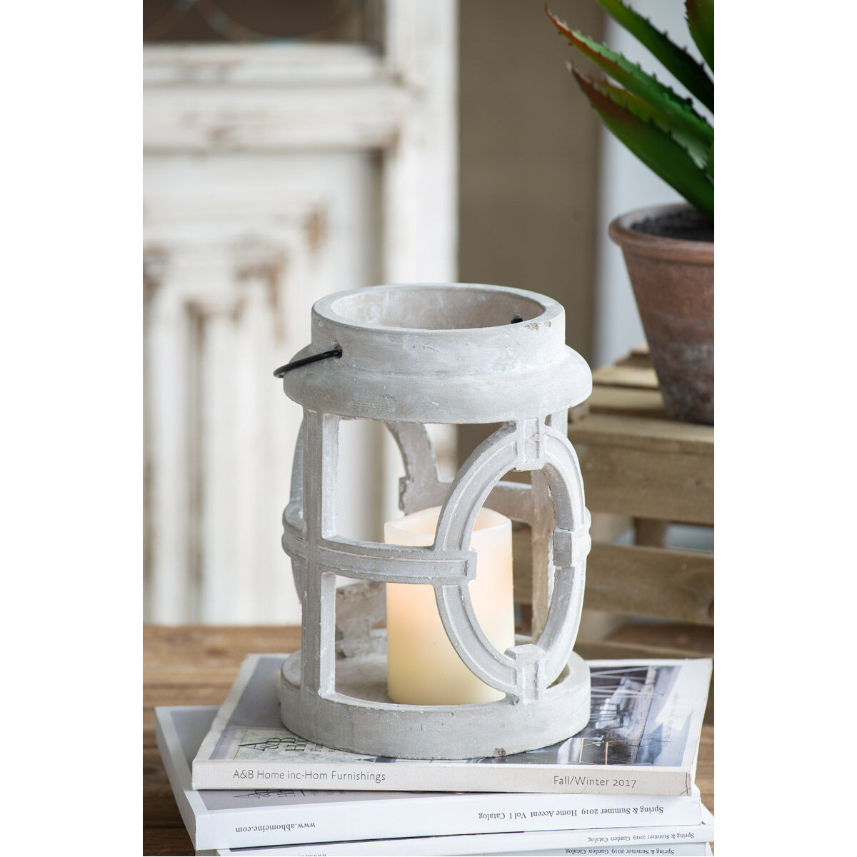 Garden 10 inch Candle Lantern