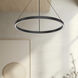 Cerchio Pendant Ceiling Light in Black