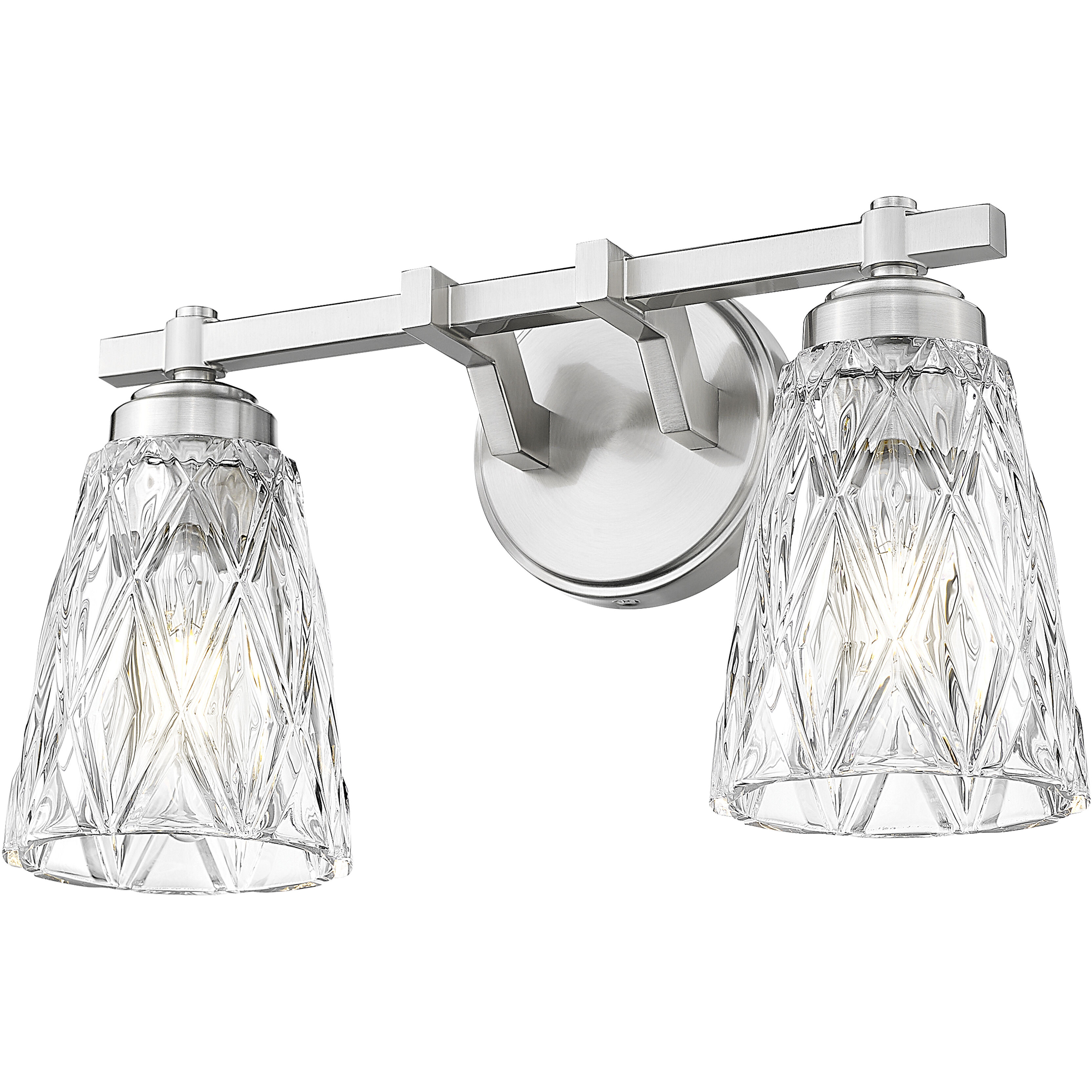 Andree Vanity Wall Light in Brushed Nickel